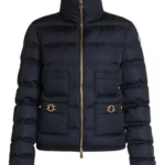 Womens Navy Blue Down Jacket