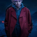 A-Murder-at-the-End-of-the-World-2023-Emma-Corrin-Red-Coat