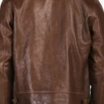 Albert-Einstein-Vintage-Leather-Brown-Jacket.