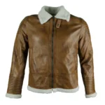 BROWN-LEATHER-BOMBER-BELTED-JACKET.