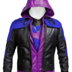 Batman-Arkham-Knight-Purple-Hood-Leather-Jacket.