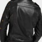 Batwoman Nicole Kang Black Leather Jacket Back