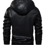 Claremont-Mens-Black-Hooded-Leather-Jacket-Back.