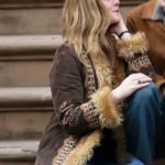 Elle-Fanning-A-Complete-Unknown-Brown-Fur-Embroidered-