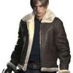 Leon Kennedy Resident Evil 4 Leather Jacket