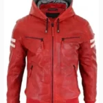 Mens-Red-Bomber-Hooded-Leather-Jacket.