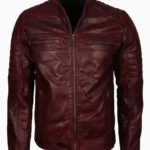 Mens-Vintage-Cafe-Racer-Maroon-Waxed-Leather-Jacket.