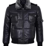 PILOT-8-Mens-Padded-Jacket-Classic-Bomber-Leather-Puffer-Jacket.