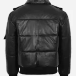 PILOT-8-Mens-Padded-Jacket-Classic-Bomber-Leather-Puffer-Jacket-Black.