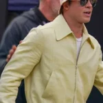 Sonny-Hayes-F1-Grand-Prix-Of-Las-Vegas-Yellow-Cotton-Jacket