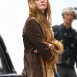 Sylvie-Russo-A-Complete-Unknown-Fur-Brown-Suede-Jacket