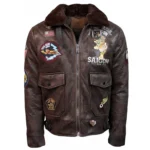 Top-Gun-Victory-Vintage-Brown-Leather-Jacket.