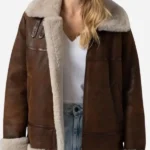 Women-B3-Bomber-Shearling-Brown-Leather-Jacket