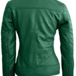 Womens-Biker-Quilted-Green-Leather-Jacket.
