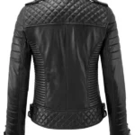 Womens-Biker-Style-Black-Quilted-Leather-Jacket-Back