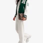 Womens-Green-and-White-Vintage-Varsity-Jacket.