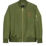 Yellowstone-Dutton-Ranch-Bomber-Green-Jacket.