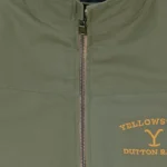 Yellowstone-Dutton-Ranch-Logo-Olive-Jacket.