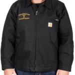 Yellowstone-x-Carhartt-Embroidered-Dutton-Ranch-Black-Jacket.