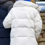 Office Romance Jennifer Lopez Puffer Coat Back