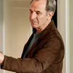 Robson Green Channel 5 The Game Suede Leather Jacket