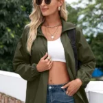 The Windy City Windbreaker Green Jacket