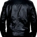 Welcome To The Punch James McAvoy Black Leather Jacket Back