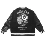8 Ball Paisley Black Varsity Jacket