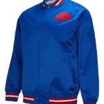 Men's Buffalo Bills Mitchell & Ness Royal Double Down Satin Jacket