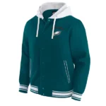 Men's Philadelphia Eagles Darius Rucker Collection by Fanatics Midnight Green Full-Snap Hoodie Jacket
