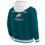 Men's Philadelphia Eagles Darius Rucker Collection by Fanatics Midnight Green Full-Snap Hoodie Jacket Back