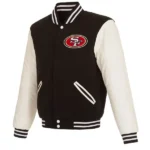 Men's San Francisco 49ers JH Design Reversible Fleece Jacket