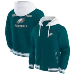 Philadelphia Eagles Darius Rucker Collection by Fanatics Midnight Green Full-Snap Hoodie Jacket
