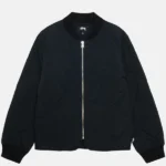 Stussy 8 Ball Black Quilted Jacket