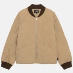 Stussy 8 Ball Brown Quilted Jacket