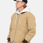 Stussy 8 Ball Brown Quilted Liner Jacket
