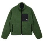 Stussy 8 Ball Sherpa Reversible Green Jacket