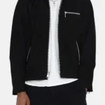 Stussy 8 Ball Suede Bing Jacket Black