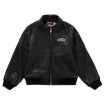 Supreme AW19 Martin Wong Black 8 Ball Black Leather Jacket