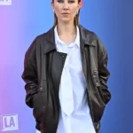 Adolescence Erin Doherty Black Leather Jacket