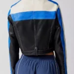 Brooklyn Adams Receiver Leather Jacket Back