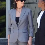 Charlize Theron The Old Guard 2 Grey Blazer