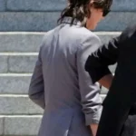 Charlize Theron The Old Guard 2 Grey Blazer Back