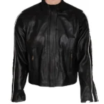 Chris Evans Fantastic 4 Black Leather Jacket