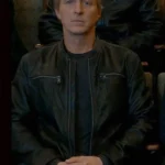 Cobra Kai S03 William Zabka Black Cafe Racer Leather Jacket