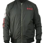 Cobra Kai S06 John Kreese Black Bomber Jacket