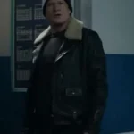 Dylan Walsh Superman & Lois Sam Lane Black Shearling Leather Jacket