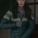 Elizabeth Tulloch Superman and Lois 2022 Lois Lane Green Puffer Jacket
