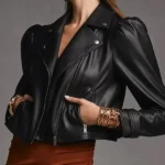 Emily Simpson Real Housewives of Orange County Black Leather Jacket