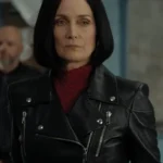 FUBAR S02 Carrie-Anne Moss Biker Leather Jacket